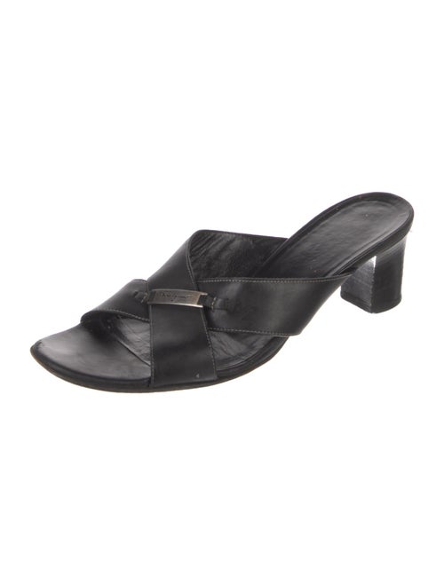 Salvatore Ferragamo Leather Slides