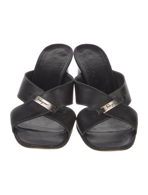 Salvatore Ferragamo Leather Slides