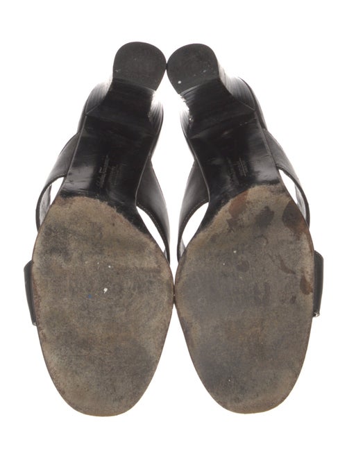 Salvatore Ferragamo Leather Slides