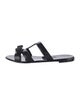 Salvatore Ferragamo Vara Bow Accent PVC Slides
