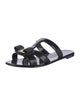 Salvatore Ferragamo Vara Bow Accent PVC Slides