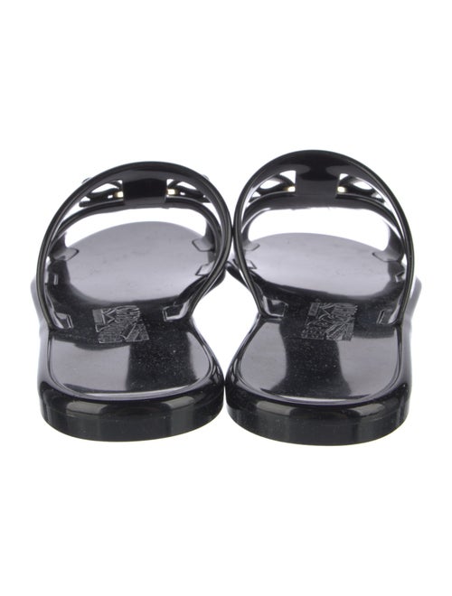 Salvatore Ferragamo Vara Bow Accent PVC Slides