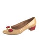 Salvatore Ferragamo Vara Bow Accent Patent Leather Flats