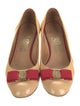 Salvatore Ferragamo Vara Bow Accent Patent Leather Flats