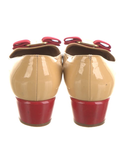 Salvatore Ferragamo Vara Bow Accent Patent Leather Flats