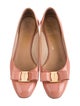 Salvatore Ferragamo Vara Bow Accent Patent Leather Flats