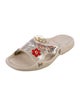 Salvatore Ferragamo Rubber Floral Print Slides