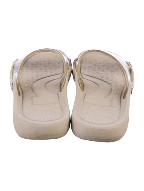 Salvatore Ferragamo Rubber Floral Print Slides