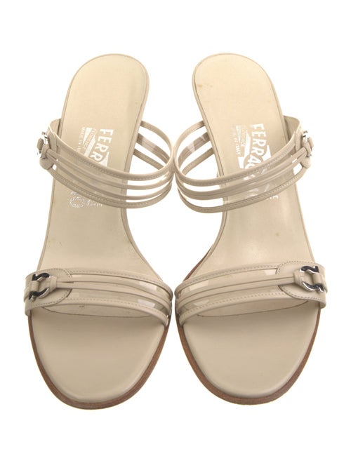 Salvatore Ferragamo Leather Slides