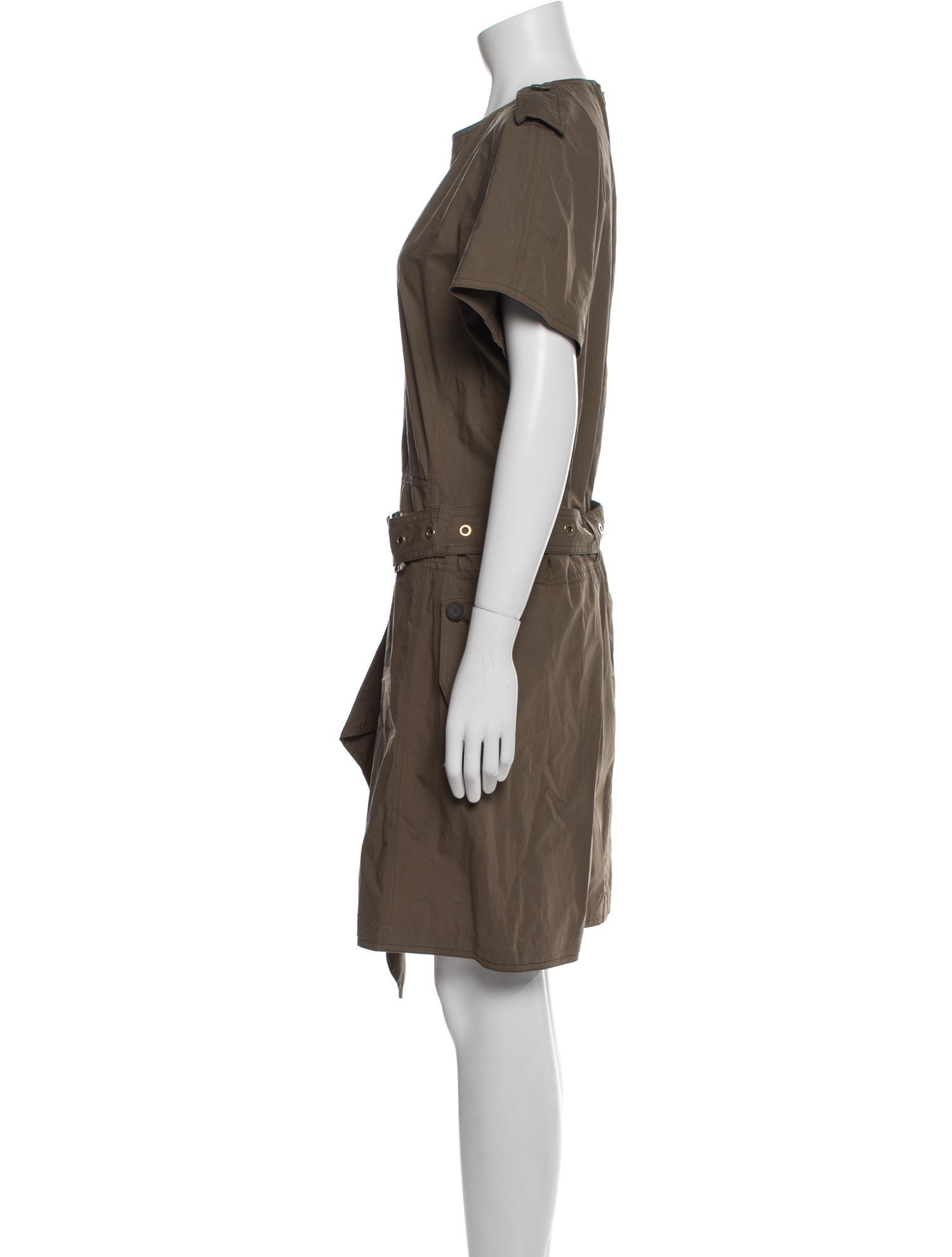 Salvatore Ferragamo Crew Neck Knee-Length Dress