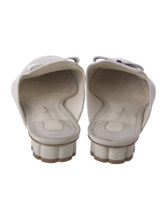 Salvatore Ferragamo Signature Logo Leather Mules