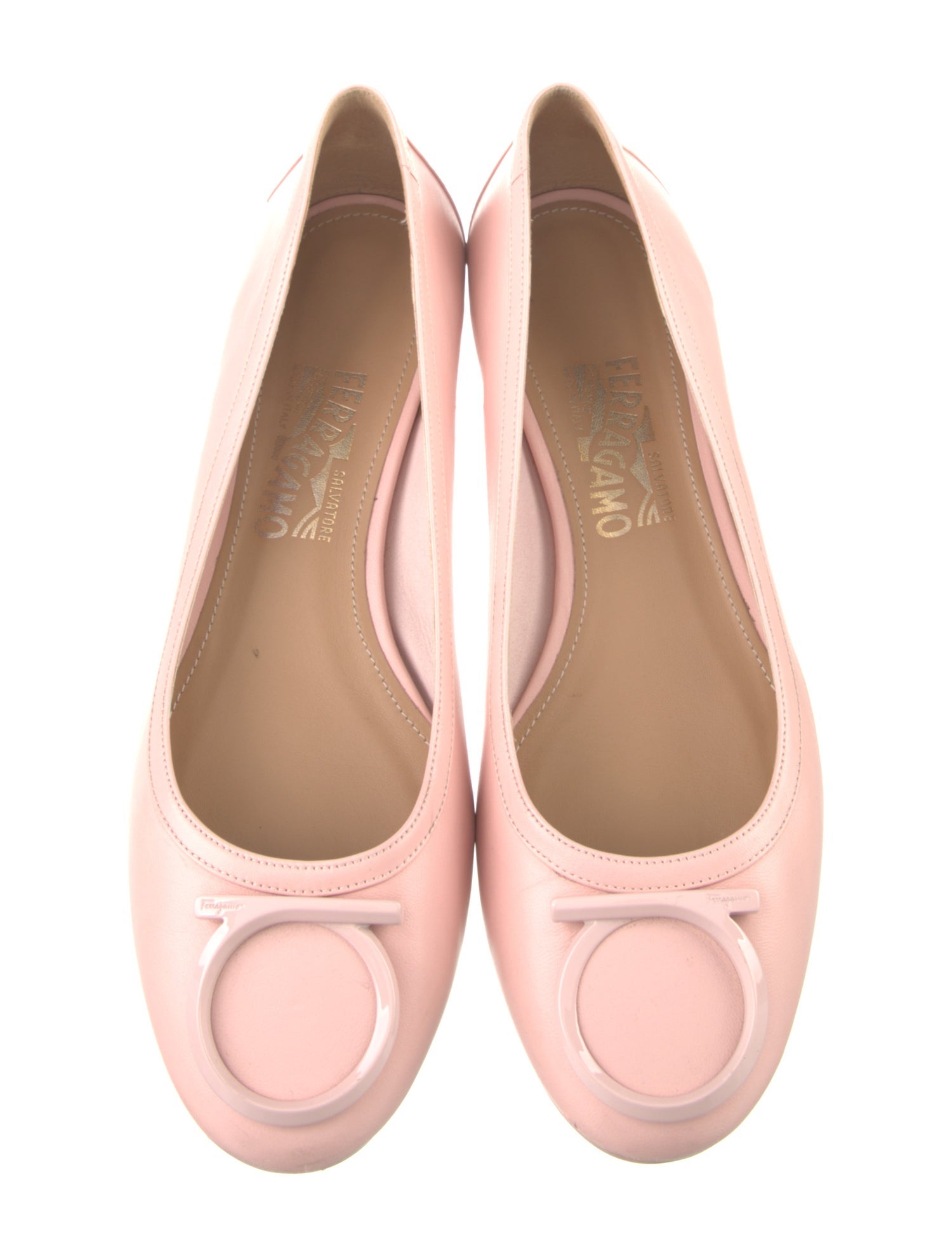 Salvatore Ferragamo Leather Flats
