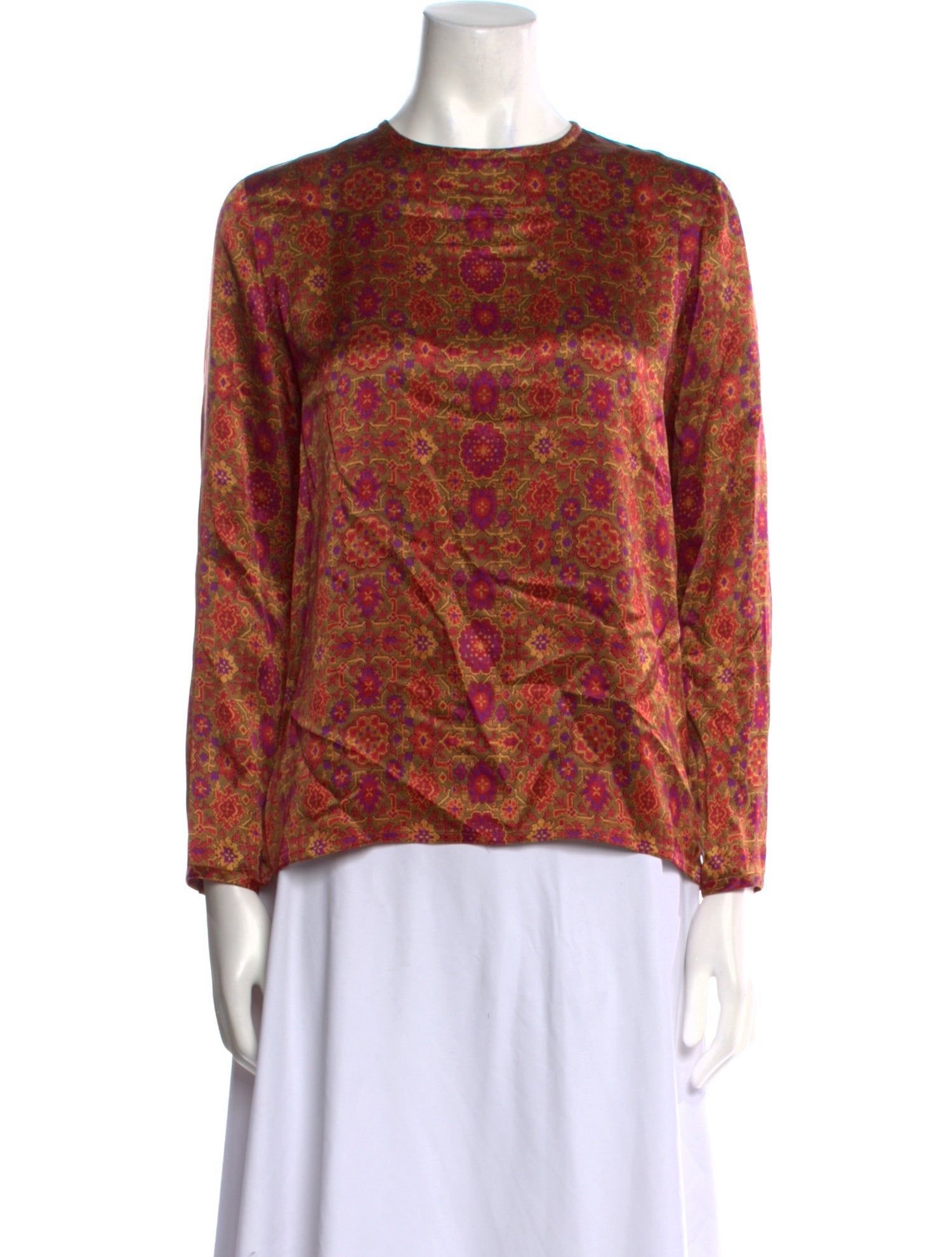 Salvatore Ferragamo Silk Printed Blouse