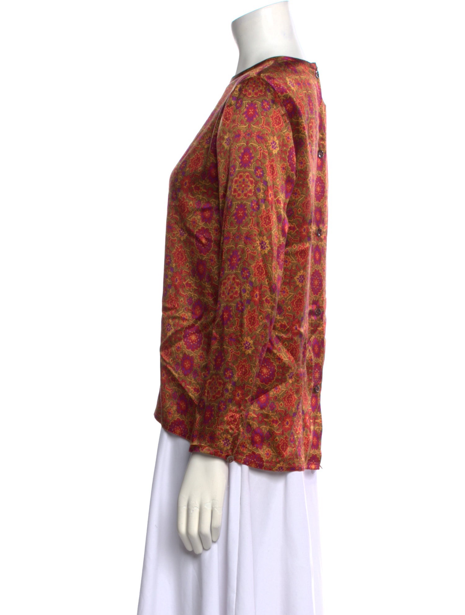 Salvatore Ferragamo Silk Printed Blouse