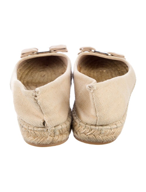 Salvatore Ferragamo Canvas Bow Accents Espadrilles