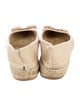 Salvatore Ferragamo Canvas Bow Accents Espadrilles