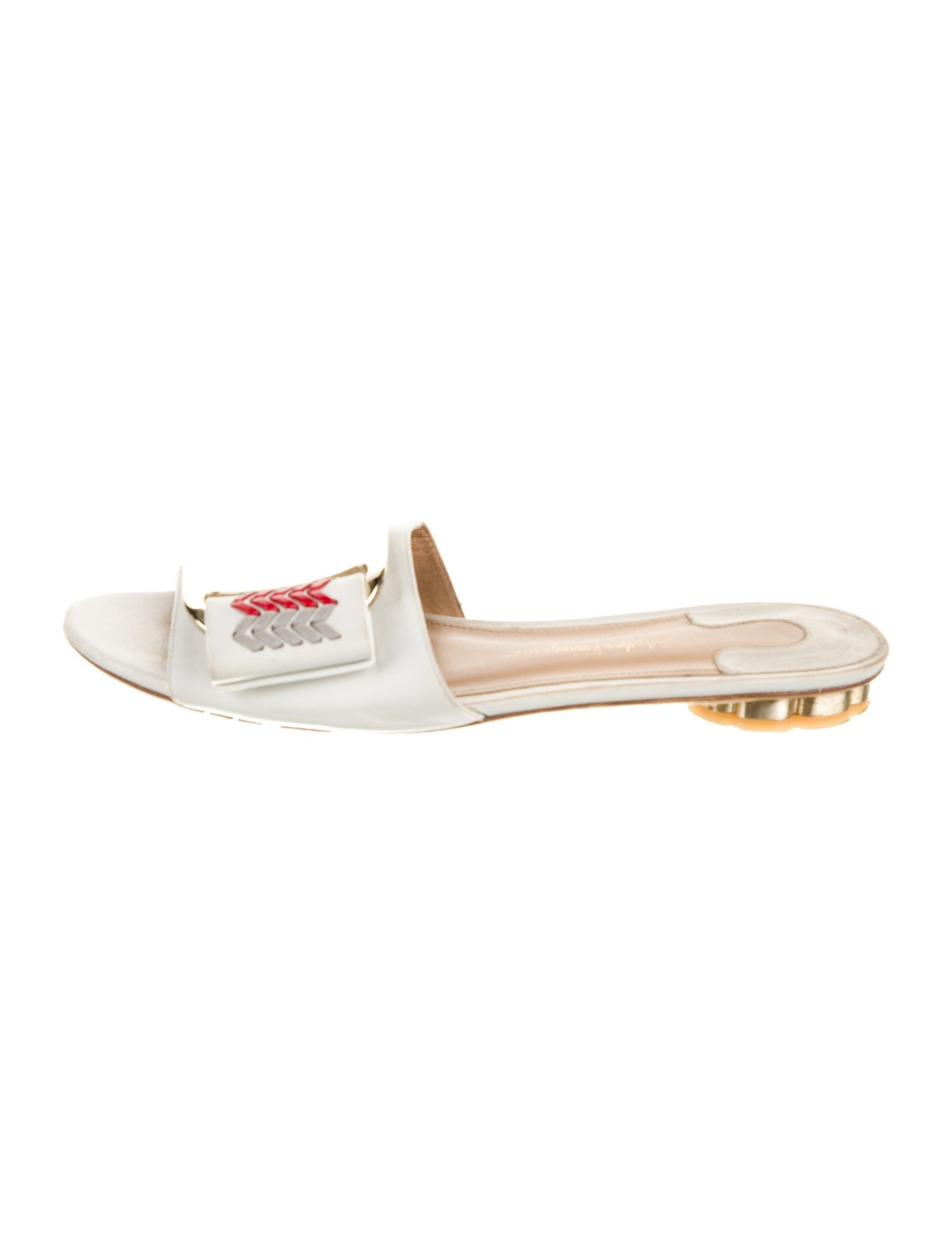 Salvatore Ferragamo Leather Slides