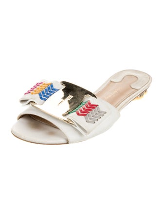 Salvatore Ferragamo Leather Slides
