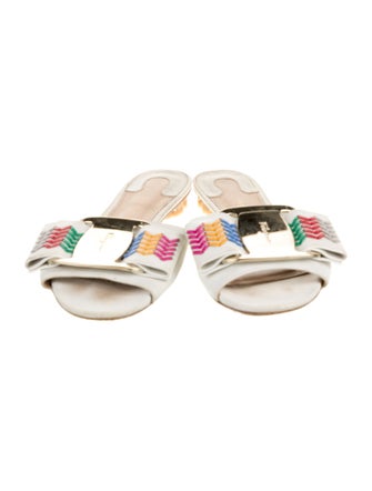 Salvatore Ferragamo Leather Slides