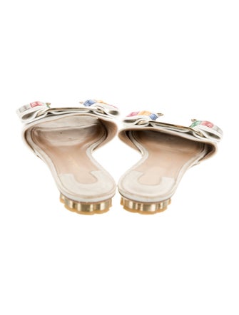 Salvatore Ferragamo Leather Slides