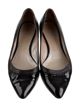 Salvatore Ferragamo Patent Leather Ballet Flats