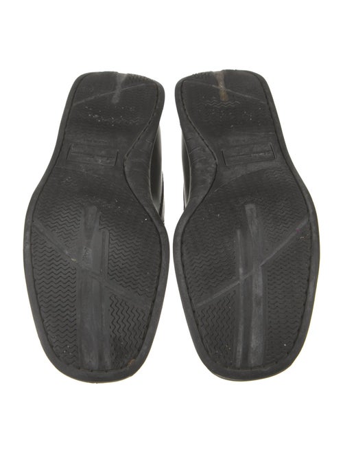 Salvatore Ferragamo Leather Lasercut Accents Monk Straps