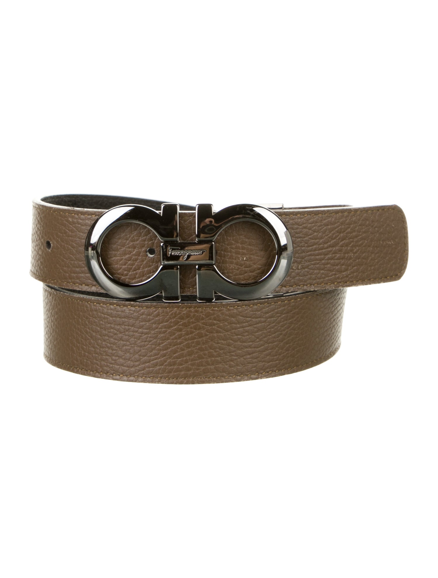 Salvatore Ferragamo Skinny Leather Waist Belt
