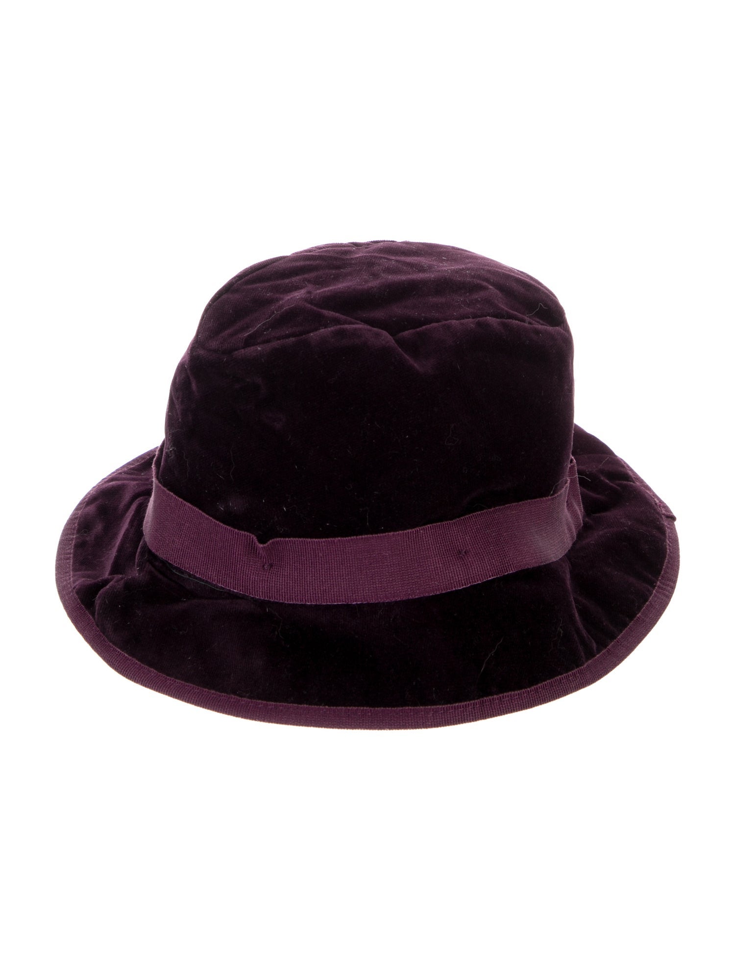 Salvatore Ferragamo velvet bucket hat