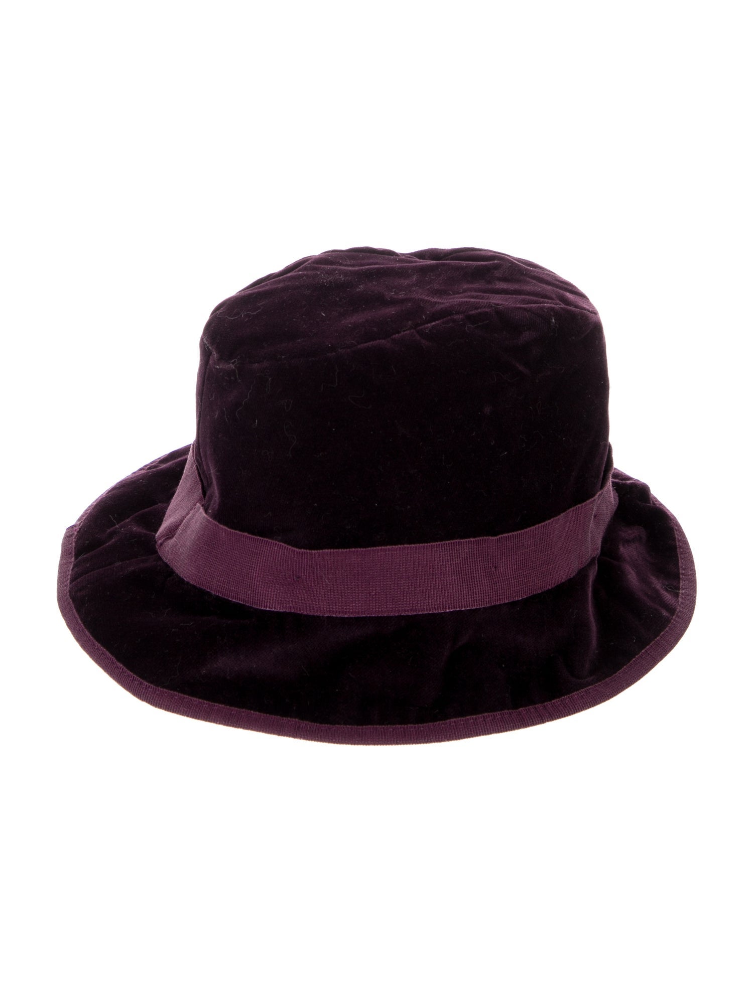 Salvatore Ferragamo velvet bucket hat