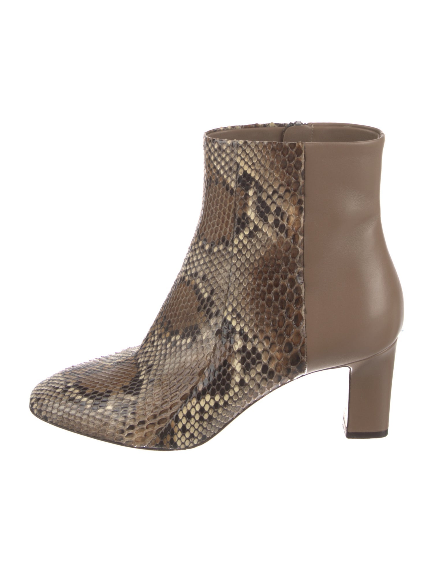 Salvatore Ferragamo Leather Animal Print Boots