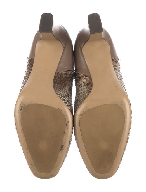 Salvatore Ferragamo Leather Animal Print Boots