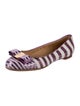 Salvatore Ferragamo Vara Bow Accent Sequins Ballet Flats