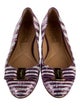 Salvatore Ferragamo Vara Bow Accent Sequins Ballet Flats