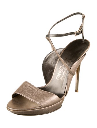 Salvatore Ferragamo Leather Printed Sandals