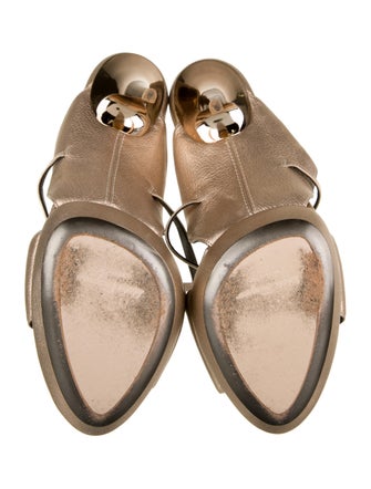 Salvatore Ferragamo Leather Printed Sandals