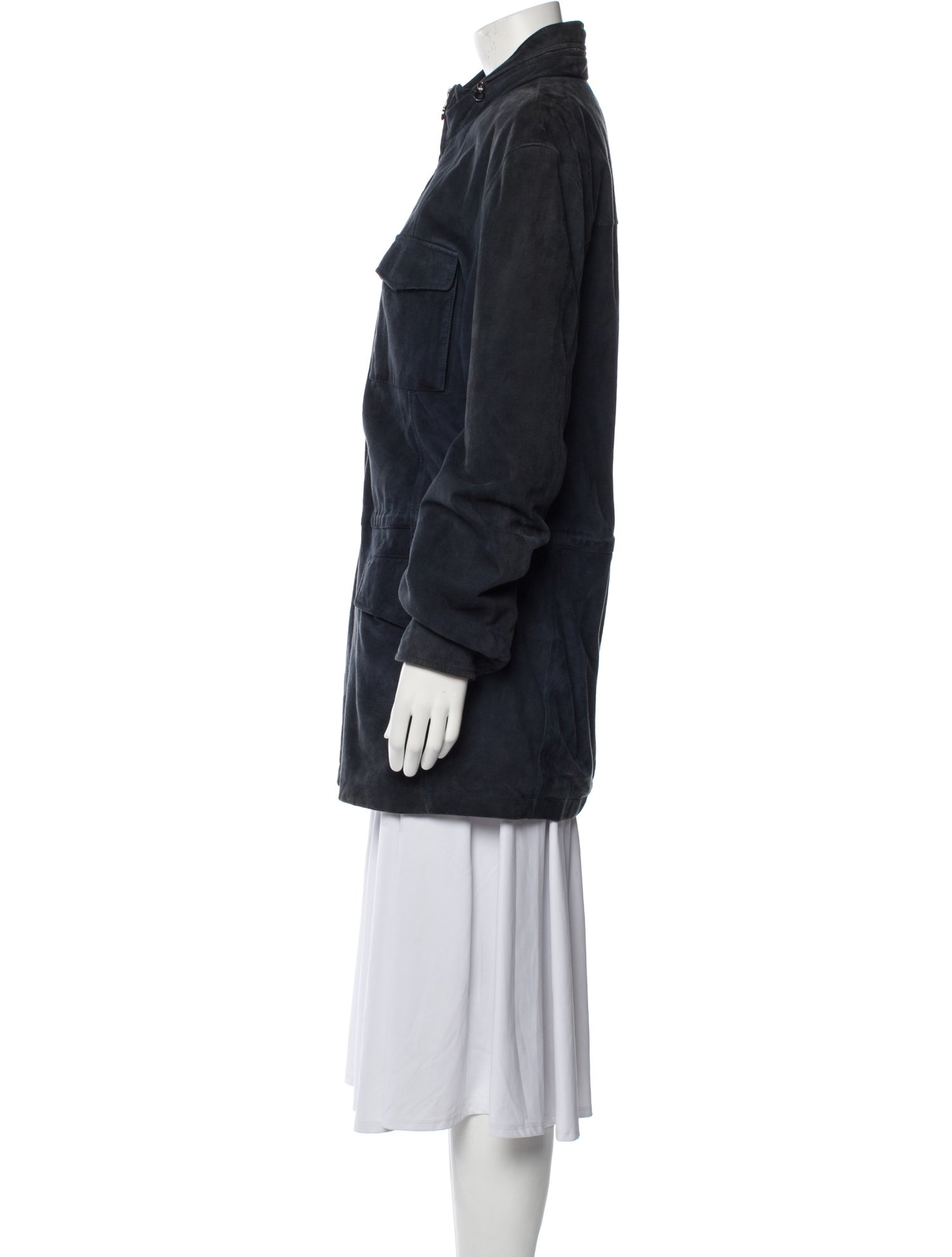 Salvatore Ferragamo Leather Utility Jacket