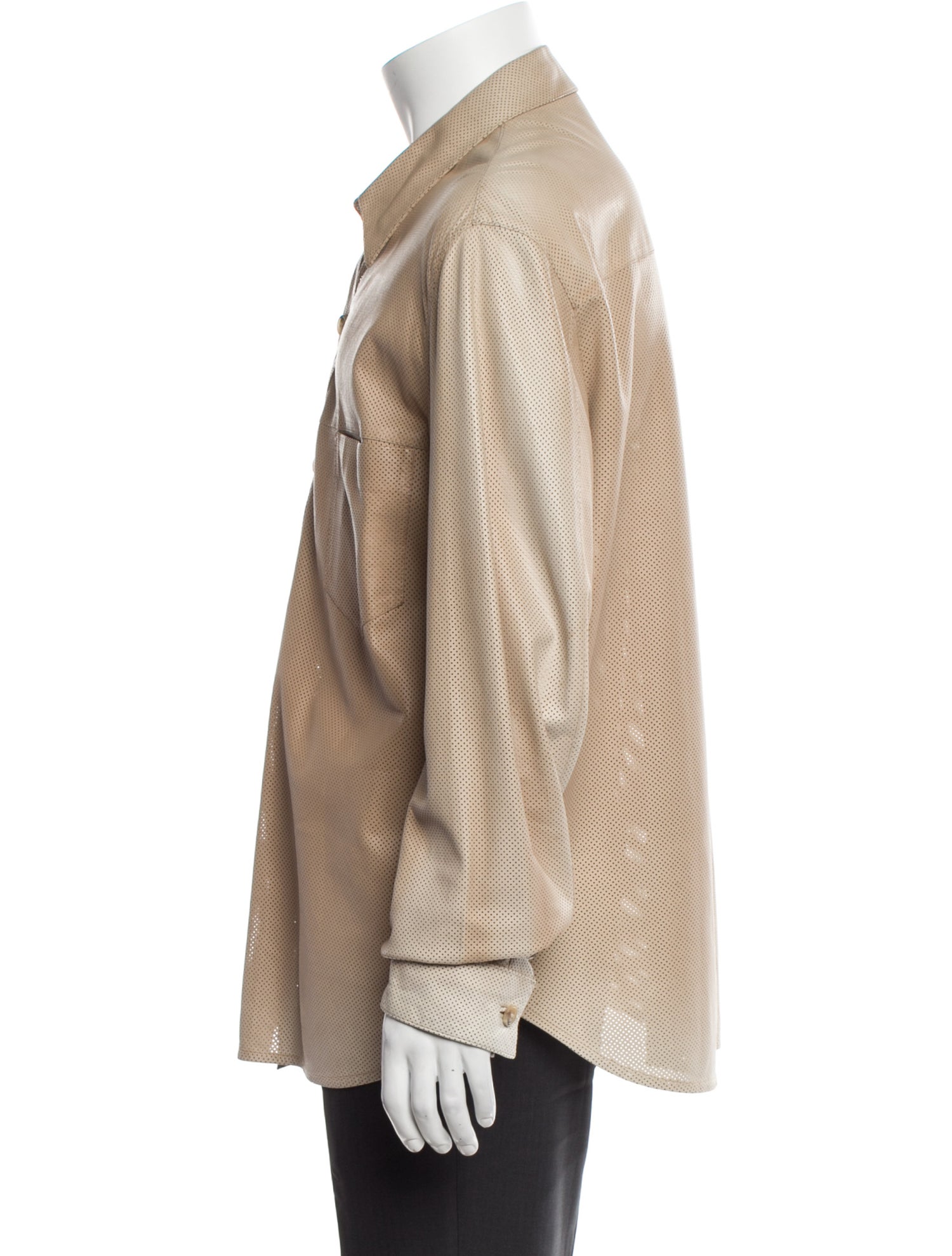 Salvatore Ferragamo Leather Utility Jacket