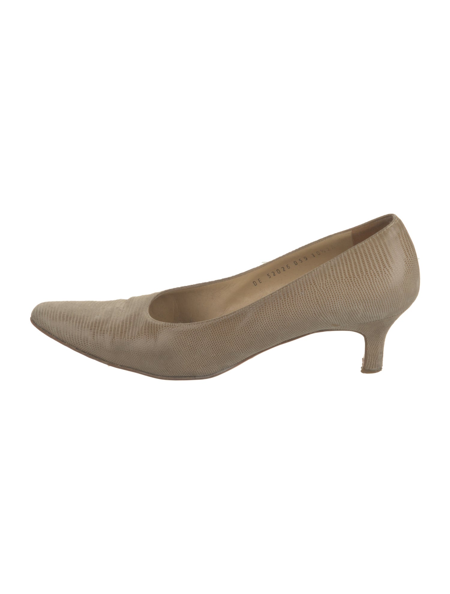 Salvatore Ferragamo Embossed Leather Pumps