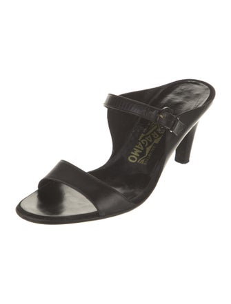 Salvatore Ferragamo Leather Slides