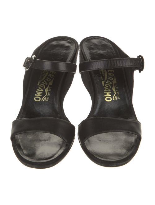 Salvatore Ferragamo Leather Slides
