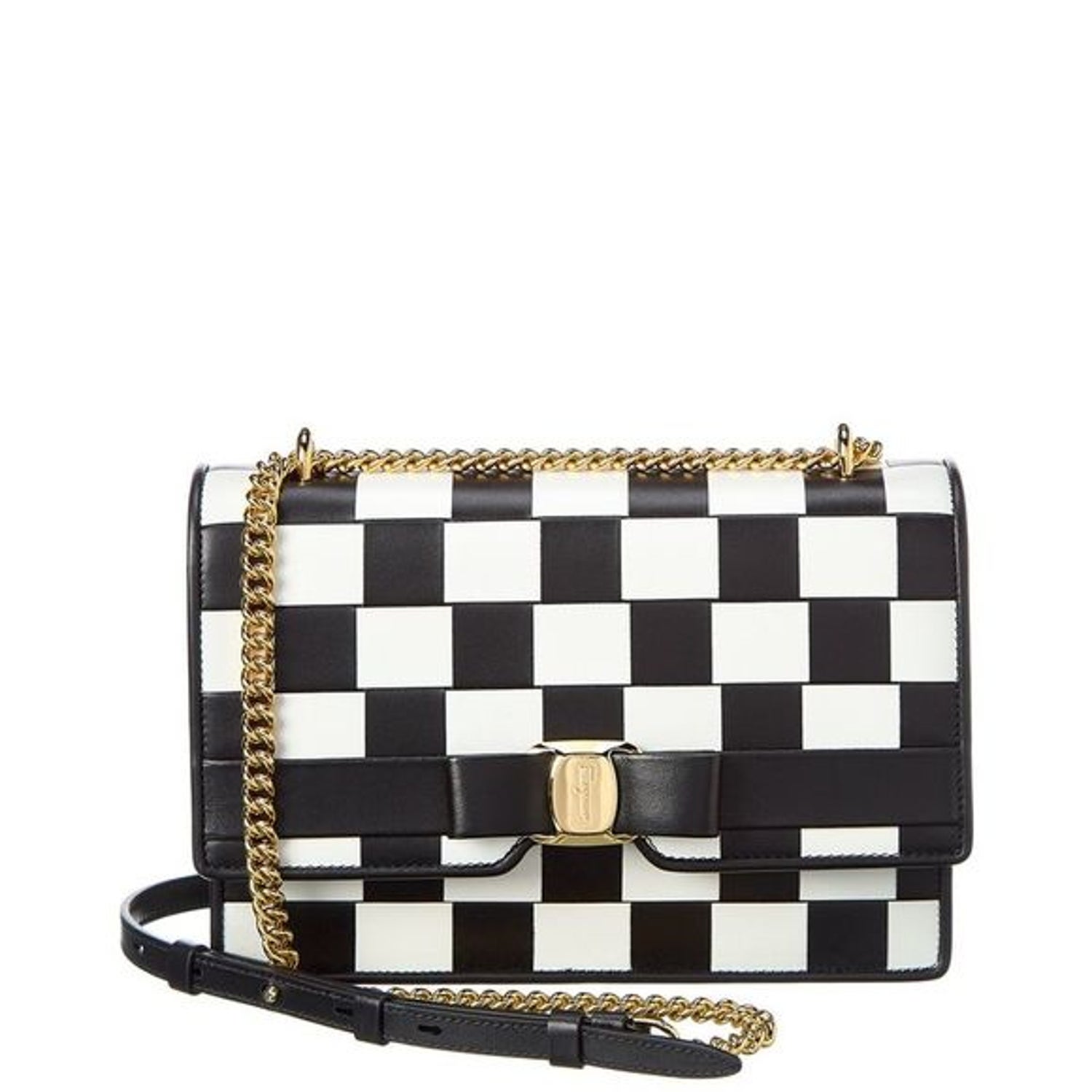 Salvatore Ferragamo Vara Bow Clutch w/ Tags