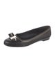 Salvatore Ferragamo Vara Bow Accent Leather Flats