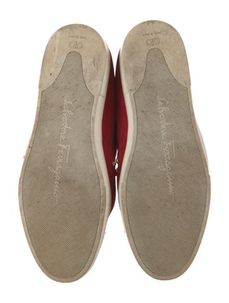 Salvatore Ferragamo Suede Studded Accents Oxfords