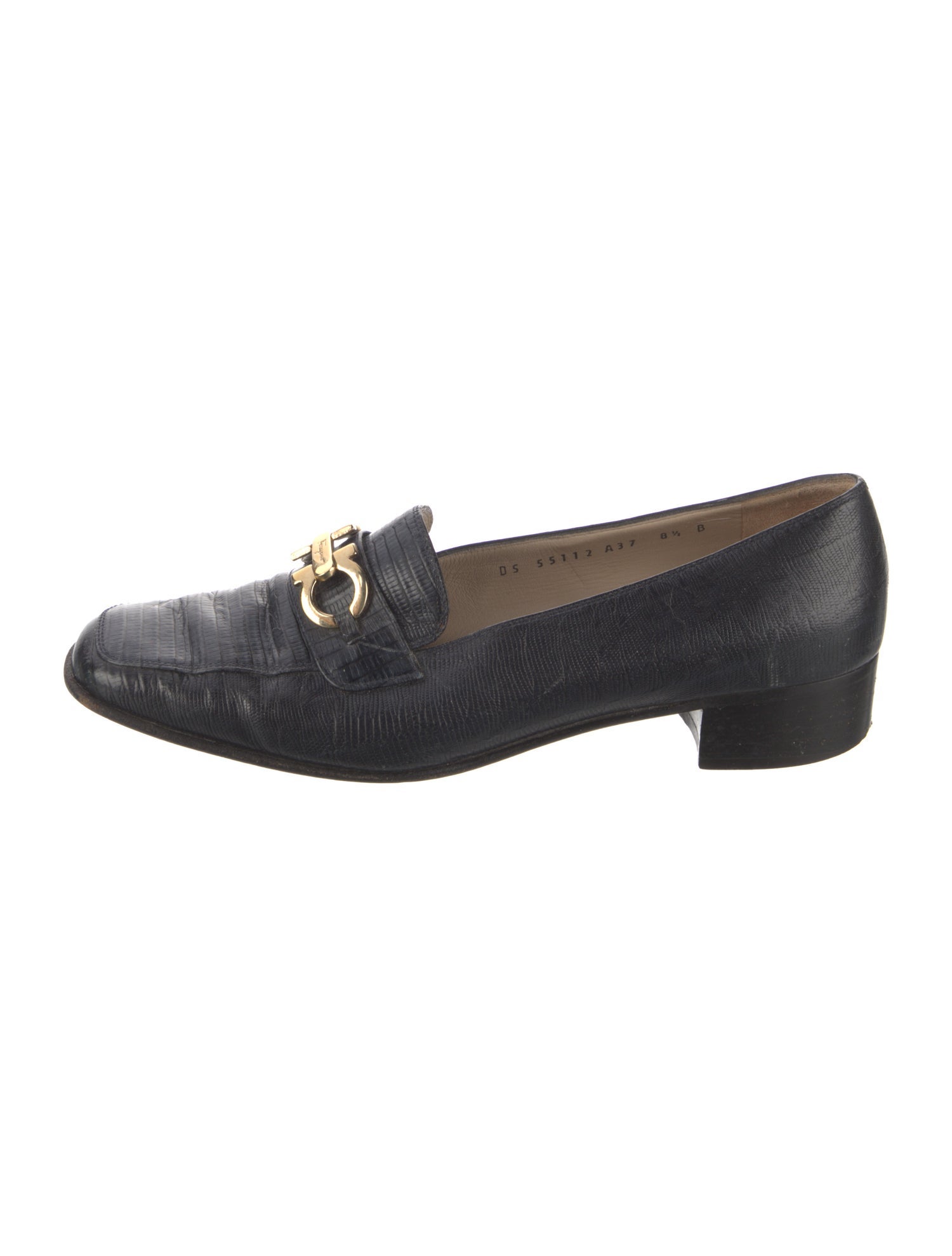 Salvatore Ferragamo Gancini Logo Leather Loafers