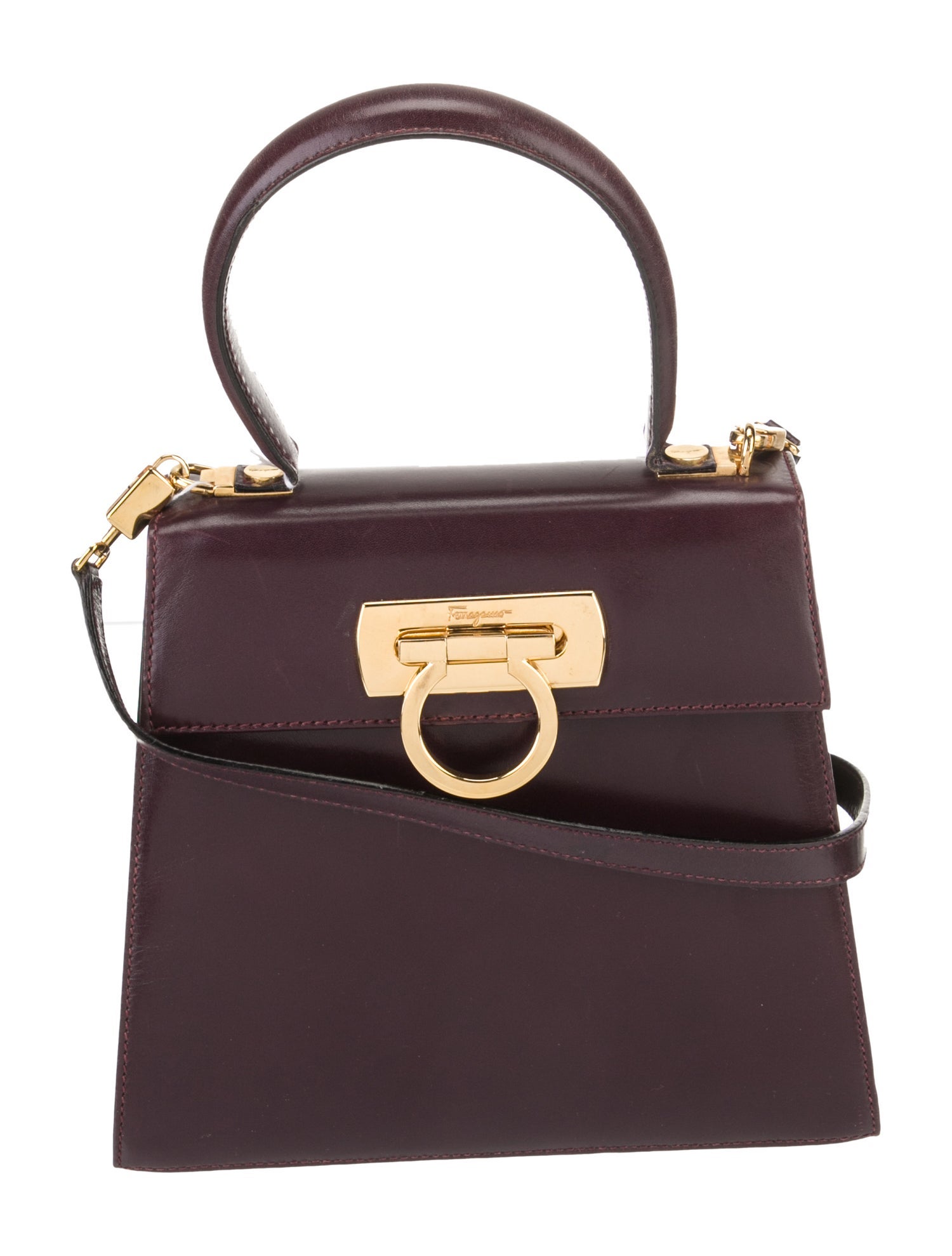 Salvatore Ferragamo Leather Top Handle Bag