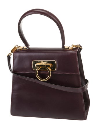 Salvatore Ferragamo Leather Top Handle Bag