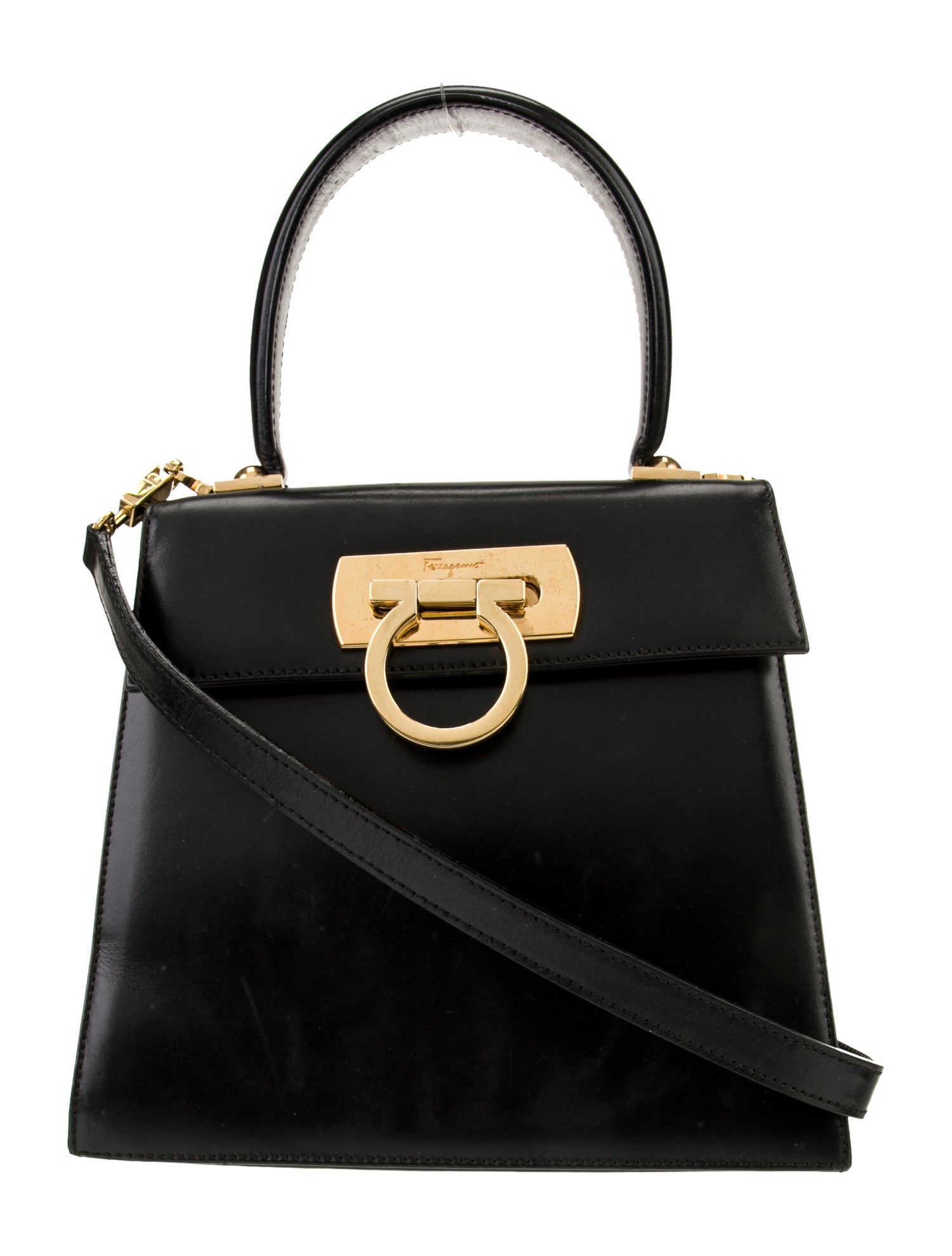 Salvatore Ferragamo Leather Top Handle Bag