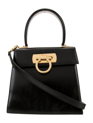 Salvatore Ferragamo Handle Bags Leather Top Bag
