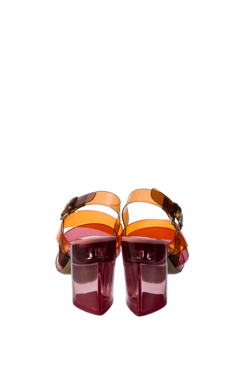 Salvatore Ferragamo PVC Slingback Sandals