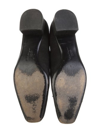 Salvatore Ferragamo Suede Tassel Accents Loafers